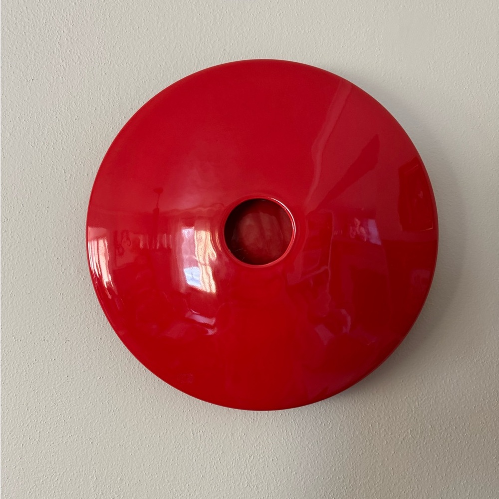 Global Views Red wall hanging disc